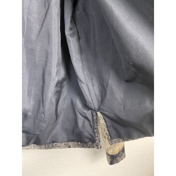 Chico's 0 Embroidered Velvet Brown Black Blazer Jacket Size Small Career Office - Picture 7 of 11